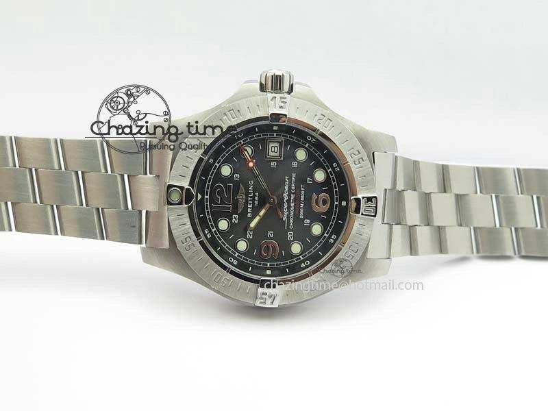 SuperOcean Steelfish H-Maker V2 Superlumed Black Dial On SS Bracelet A2813 High Beat SunProtective 5757