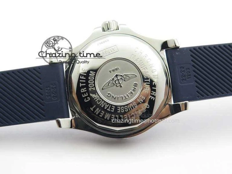 Stretchable SuperOcean Steelfish H-Maker V2 Superlumed Blue Dial On Blue Rubber Strap A2813 High Beat 5763