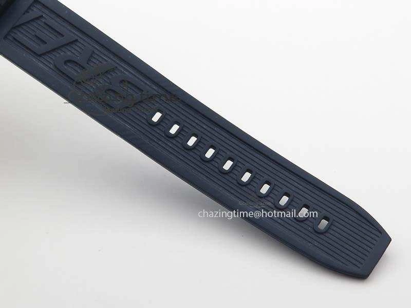 Stretchable SuperOcean Steelfish H-Maker V2 Superlumed Blue Dial On Blue Rubber Strap A2813 High Beat 5763