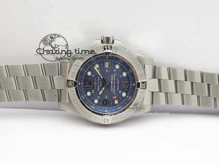 SuperOcean Steelfish H-Maker V2 Superlumed Blue Dial On SS Bracelet A2813 High Beat Vibrant 5758
