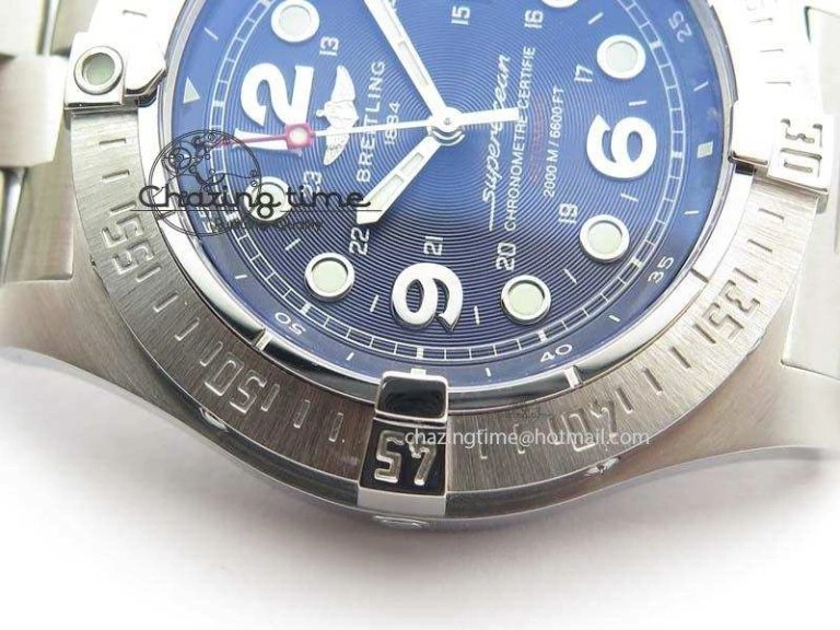 SuperOcean Steelfish H-Maker V2 Superlumed Blue Dial On SS Bracelet A2813 High Beat Vibrant 5758