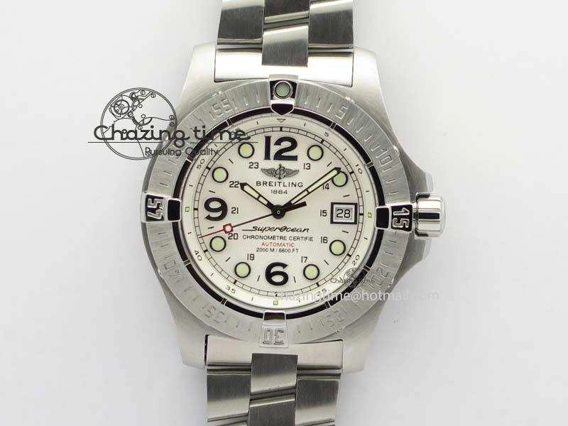 SuperOcean Steelfish H-Maker V2 Superlumed White Dial On SS Bracelet A2813 High Beat Contemporary 5760