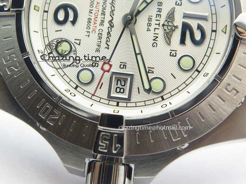 SuperOcean Steelfish H-Maker V2 Superlumed White Dial On SS Bracelet A2813 High Beat Contemporary 5760
