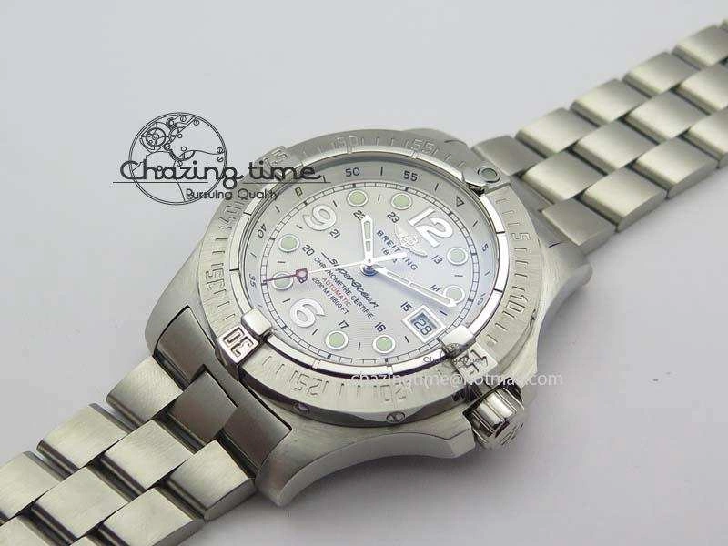 SuperOcean Steelfish H-Maker V2 Superlumed White Dial On SS Bracelet A2813 High Beat Contemporary 5760