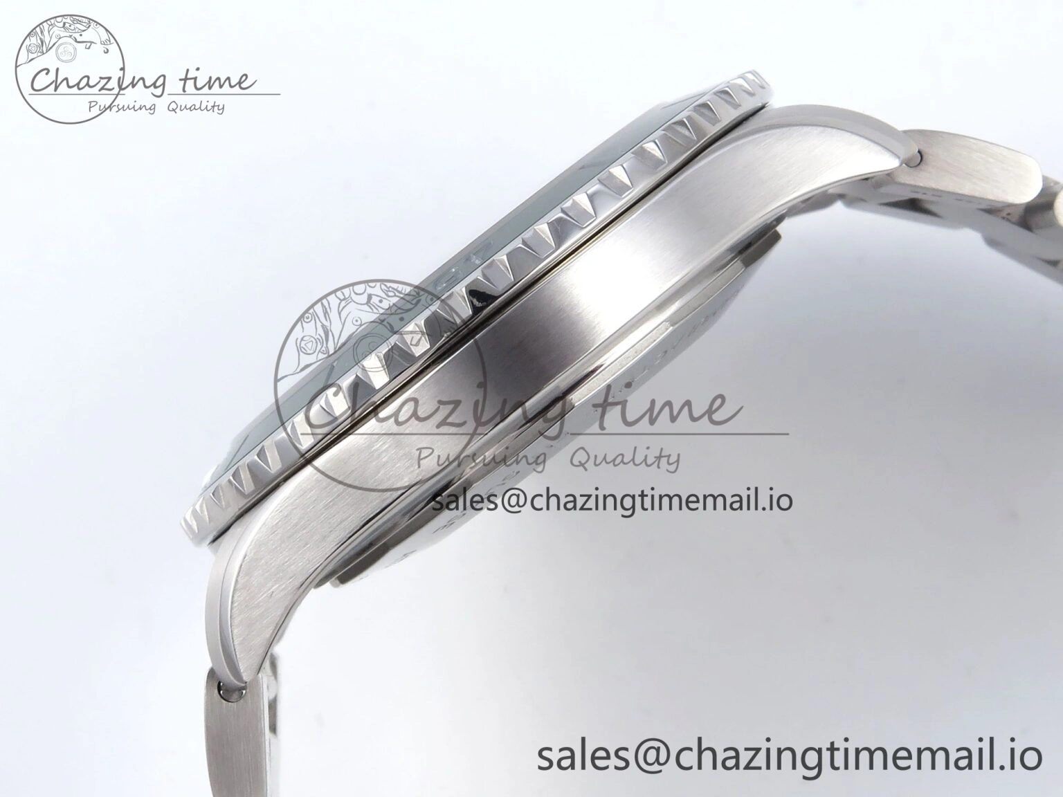 Superocean 44mm SS TF 1:1 Best Edition Beige Dial Blue Bezel on SS Bracelet A Soft 5422