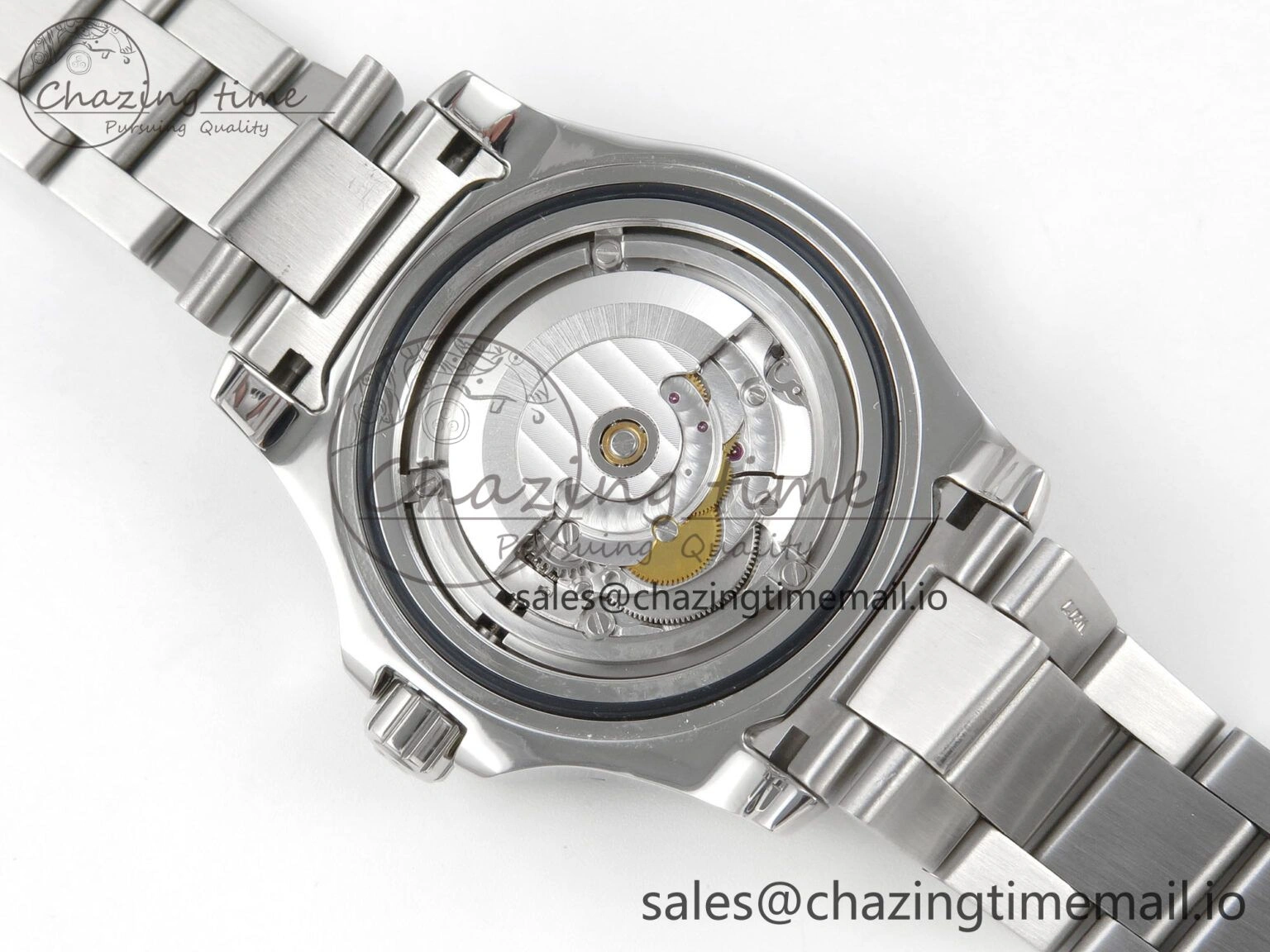 SmoothTexture Superocean 44mm SS TF 1:1 Best Edition Black Dial Black Bezel on SS Bracelet A2824 V 5407