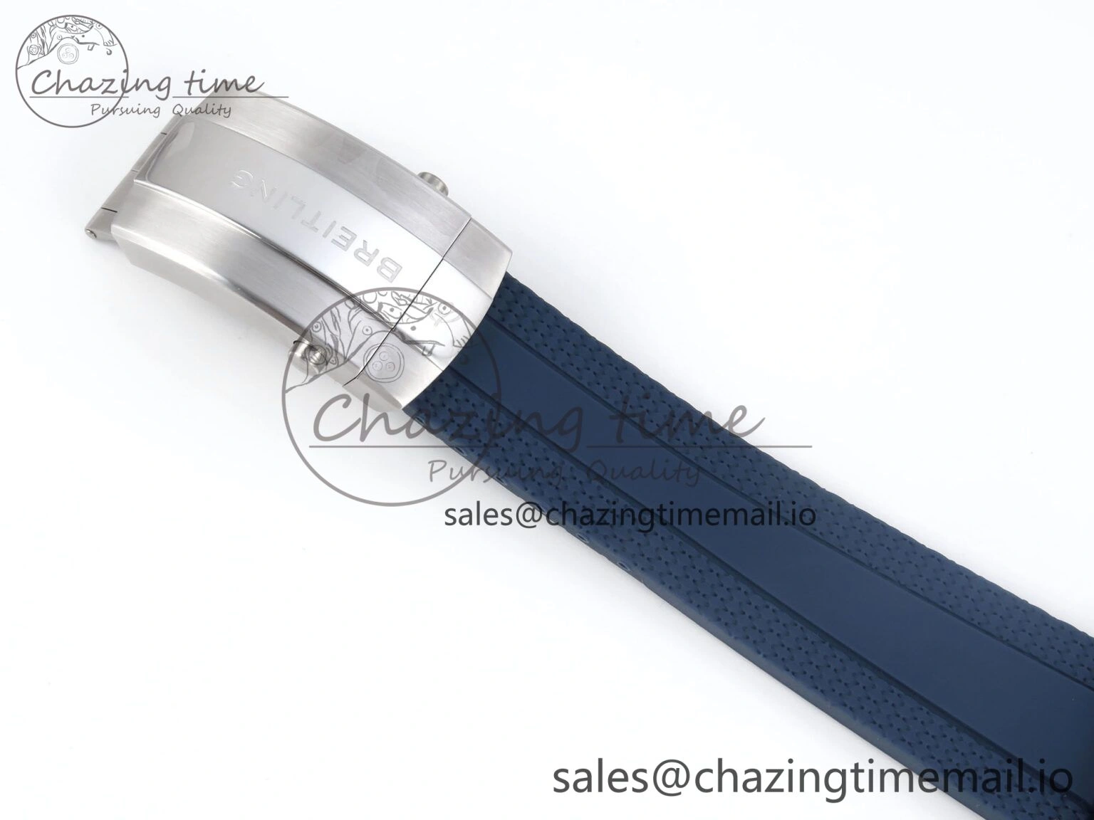 Superocean 44mm SS TF 1:1 Best Edition Blue Dial Blue Bezel on Blue Rubber Strap A Attractive 5416