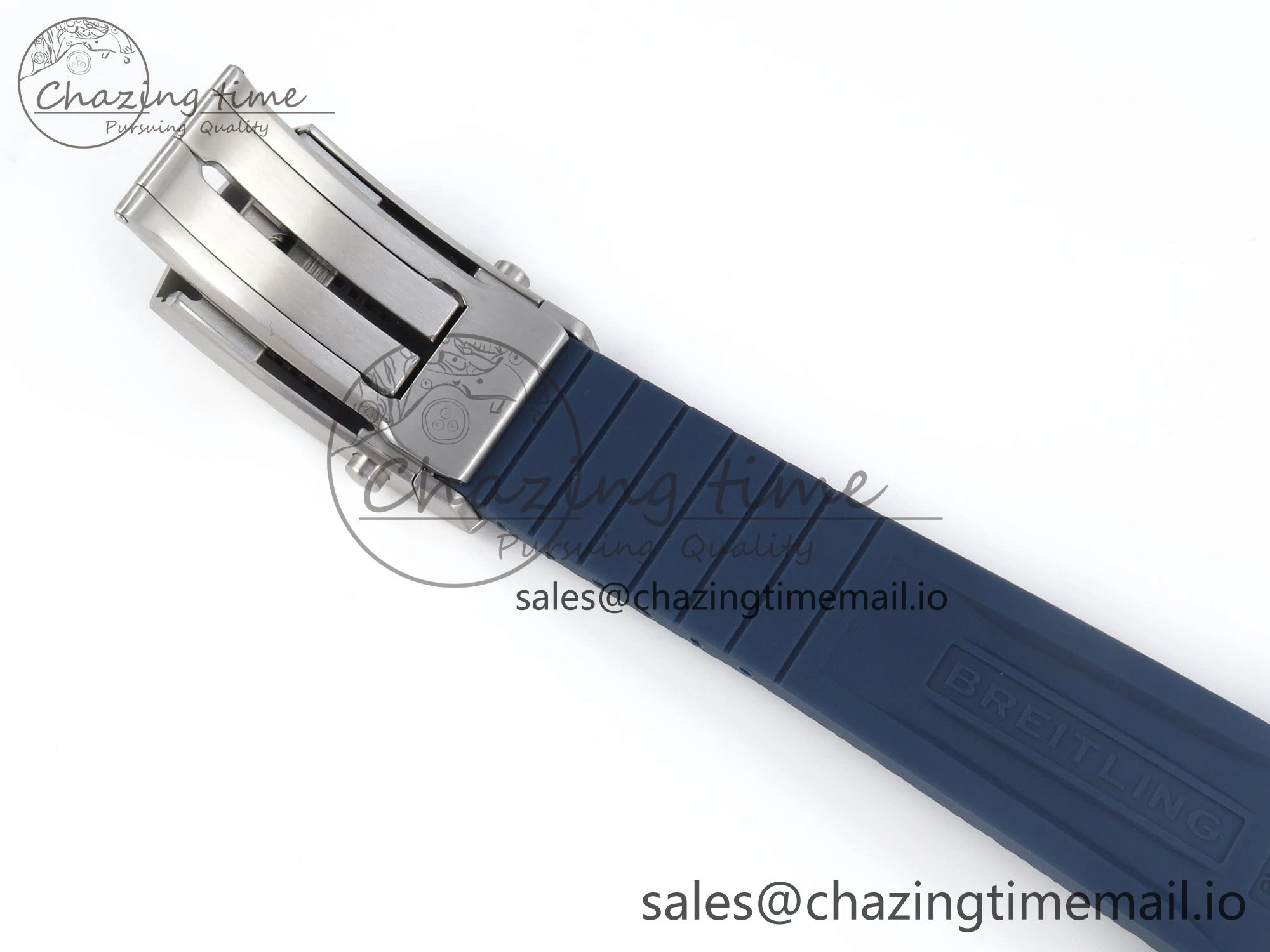 Superocean 44mm SS TF 1:1 Best Edition Blue Dial Blue Bezel on Blue Rubber Strap A Attractive 5416