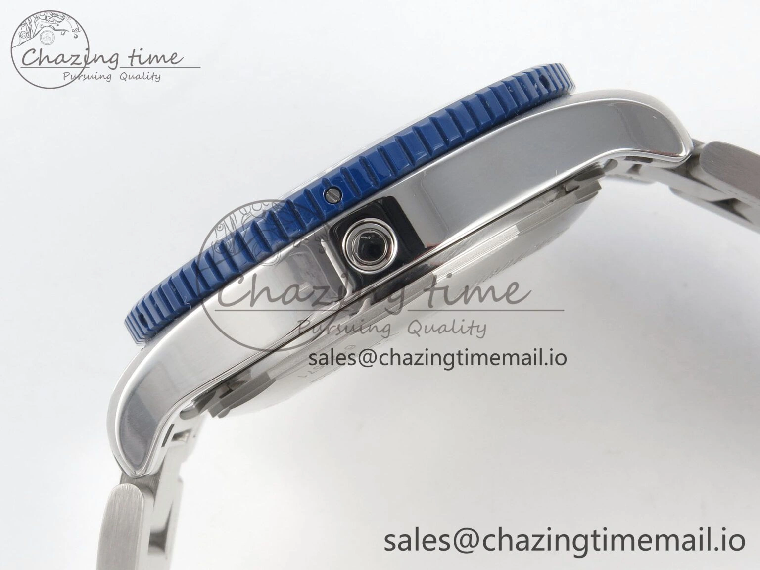 Youthful Superocean 44mm SS TF 1:1 Best Edition Blue Dial Blue Bezel on SS Bracelet A2824 V 5405