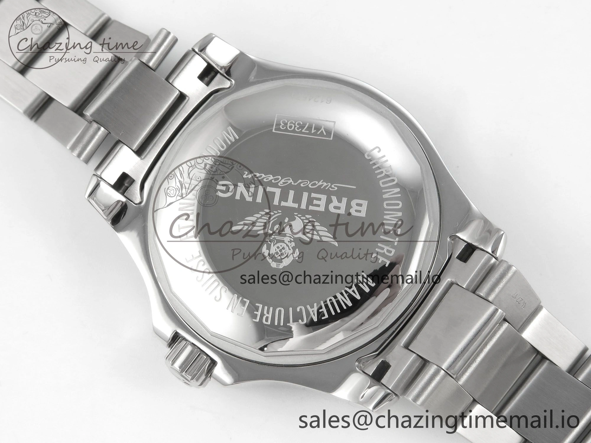 Youthful Superocean 44mm SS TF 1:1 Best Edition Blue Dial Blue Bezel on SS Bracelet A2824 V 5405