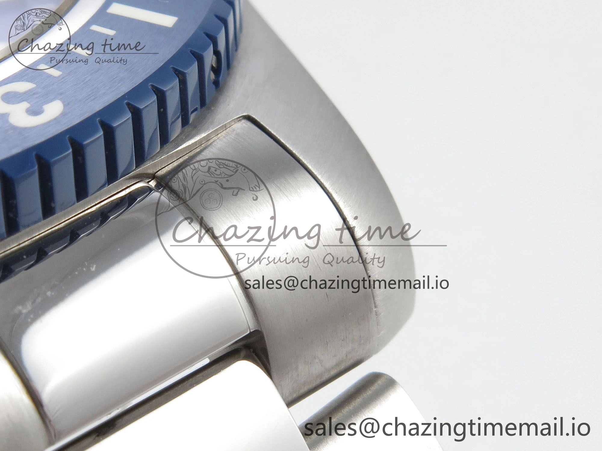 Youthful Superocean 44mm SS TF 1:1 Best Edition Blue Dial Blue Bezel on SS Bracelet A2824 V 5405