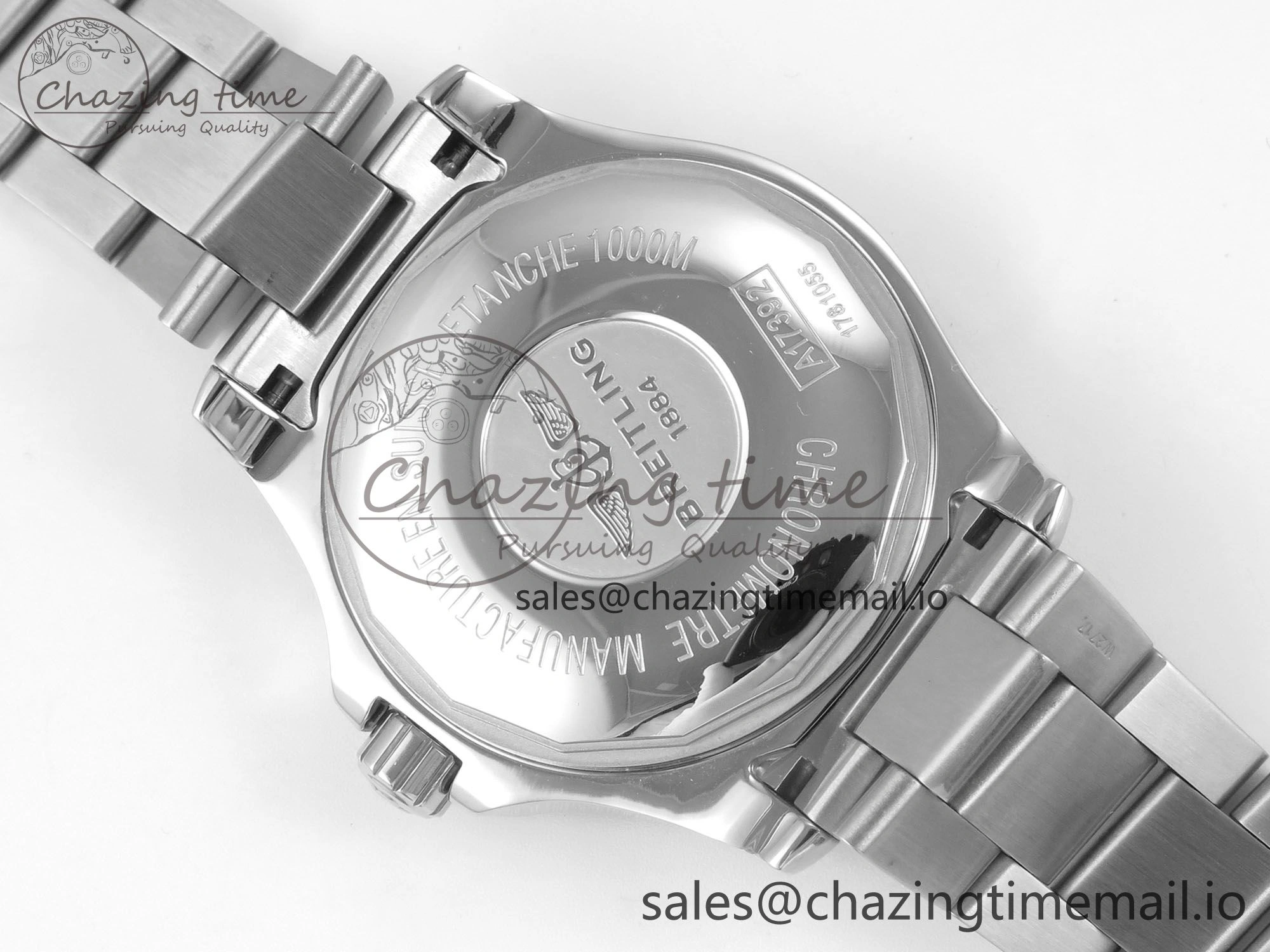 Superocean 44mm SS TF 1:1 Best Edition Blue Dial Blue Bezel on SS Bracelet A2824 V SunProtective 5404