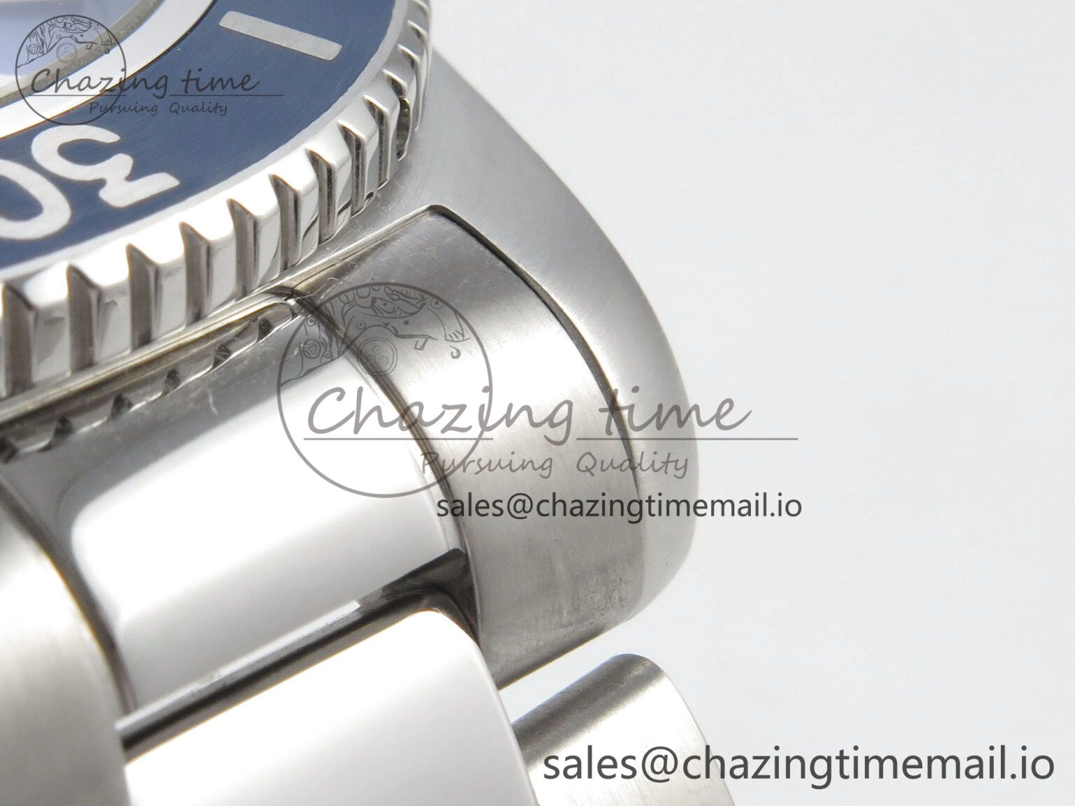 Timeless Superocean 44mm SS TF 1:1 Best Edition Blue Dial Blue Bezel on SS Bracelet A2824 V 5402