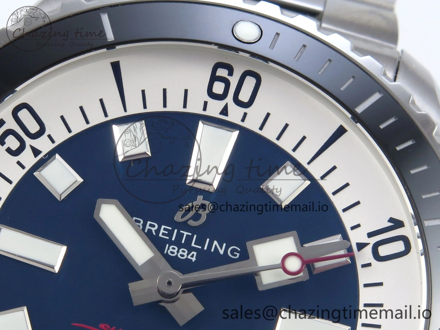 Superocean 44mm SS TF 1:1 Best Edition Blue Dial on SS Bracelet A Lightweight 5423