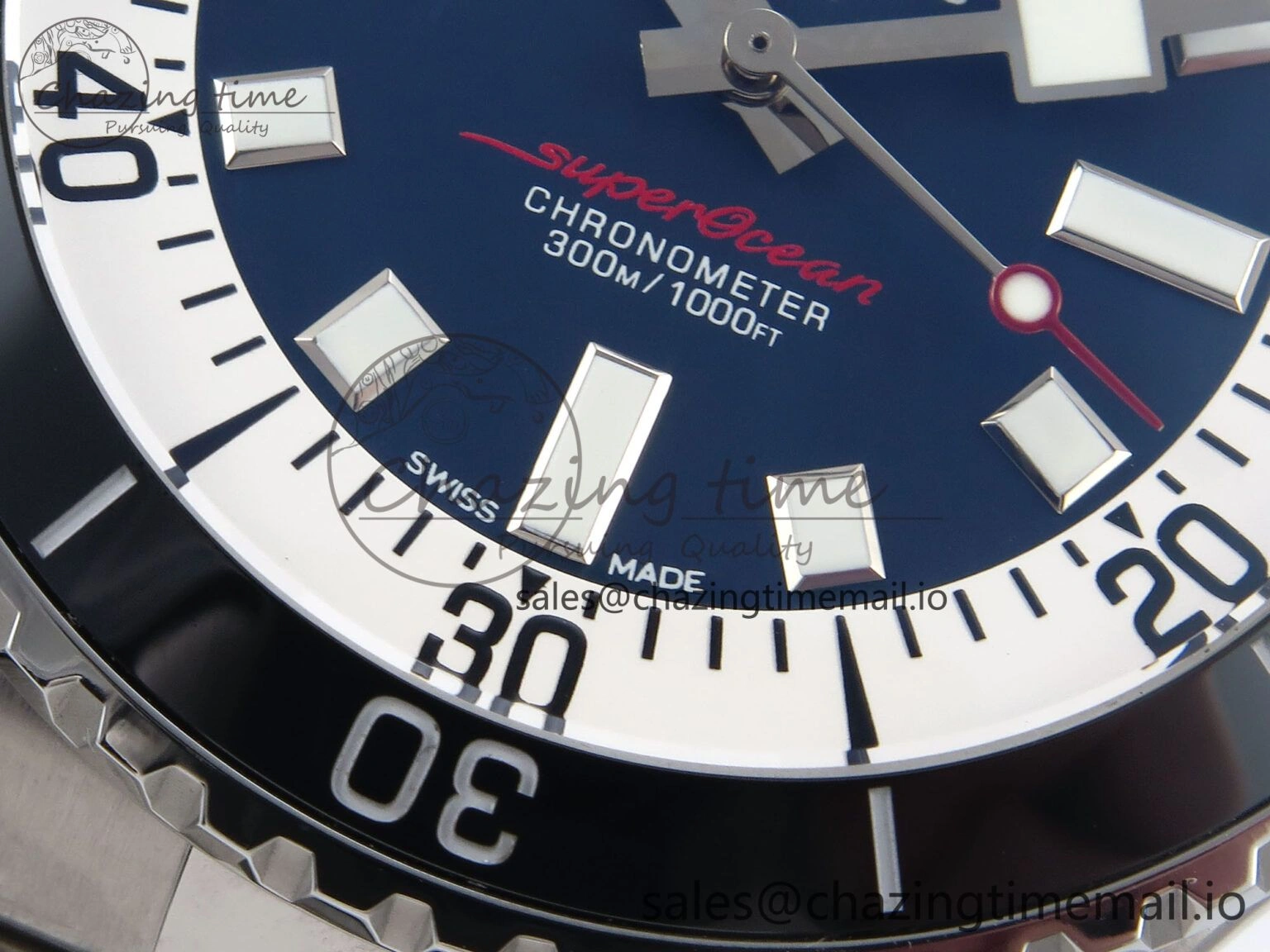 Superocean 44mm SS TF 1:1 Best Edition Blue Dial on SS Bracelet A Lightweight 5423