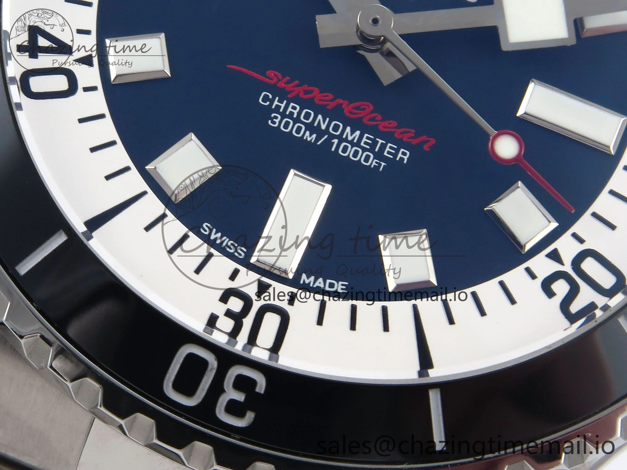Superocean 44mm SS TF 1:1 Best Edition Blue Dial on SS Bracelet A Lightweight 5423