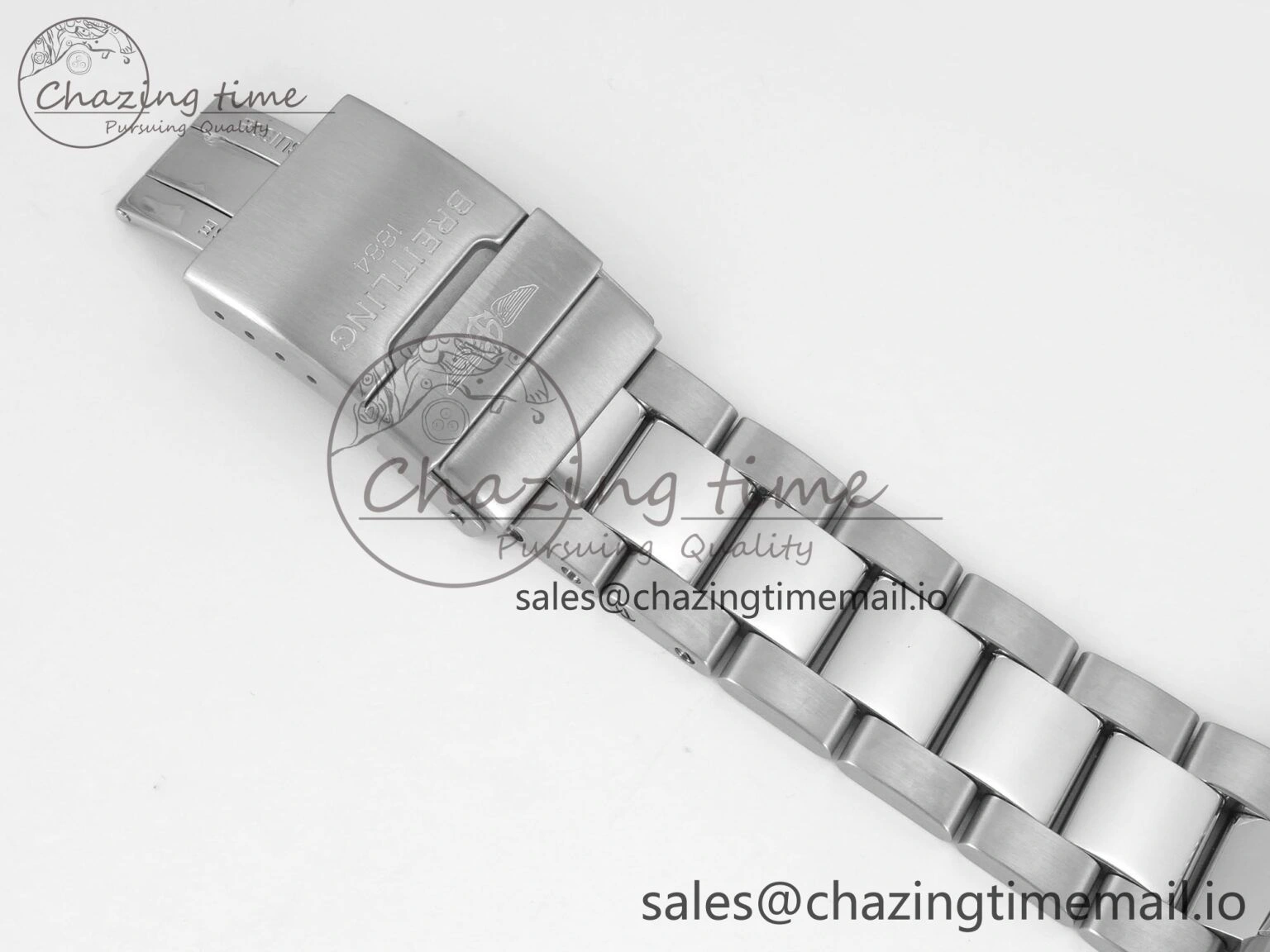Trendy Superocean 44mm SS TF 1:1 Best Edition Blue White Dial Blue Bezel on SS Bracelet A2824 V 5399