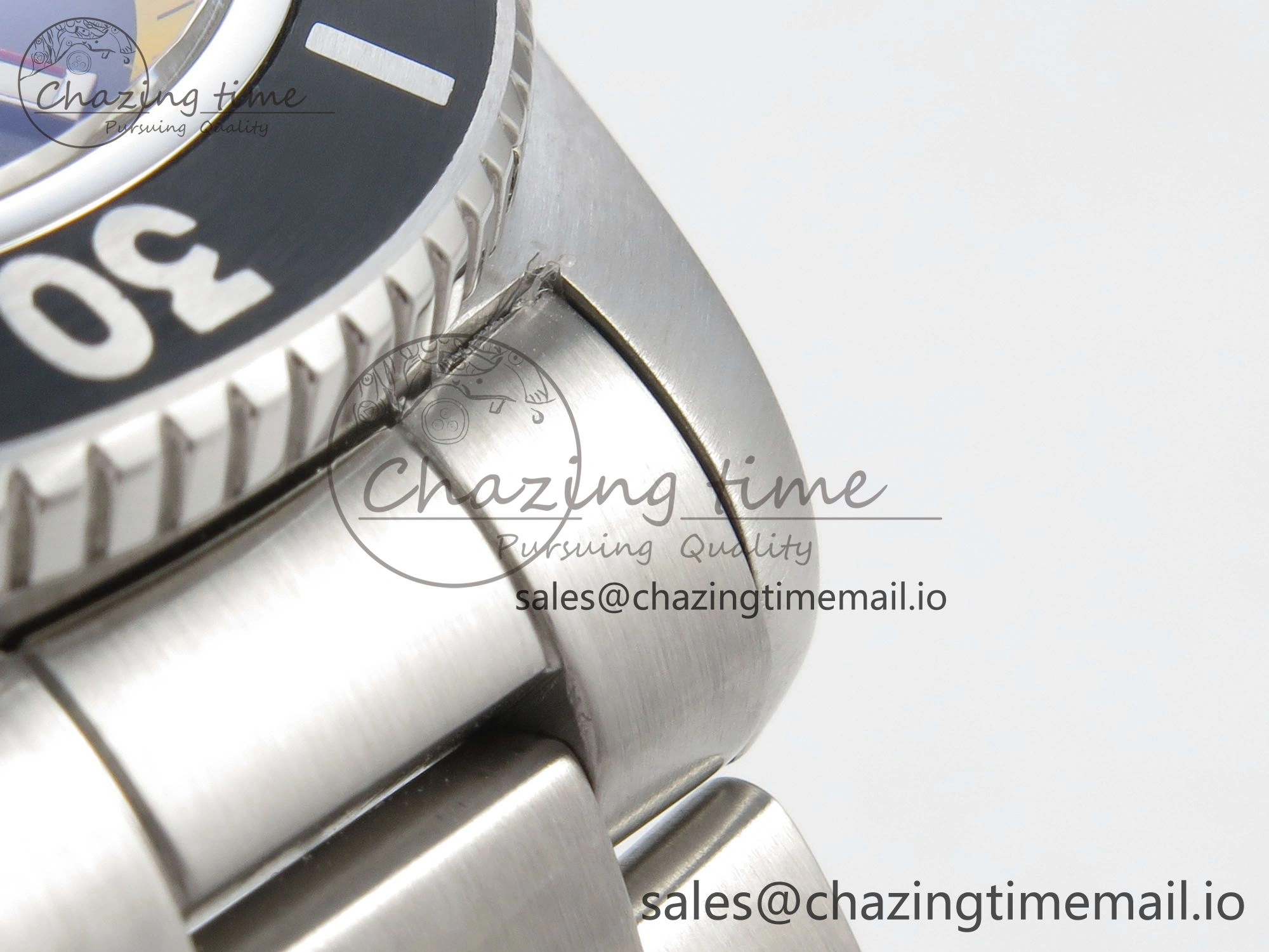 Superocean 44mm SS TF 1:1 Best Edition Blue Yellow Dial Black Bezel on SS Bracelet A2824 V Comfortable 5400