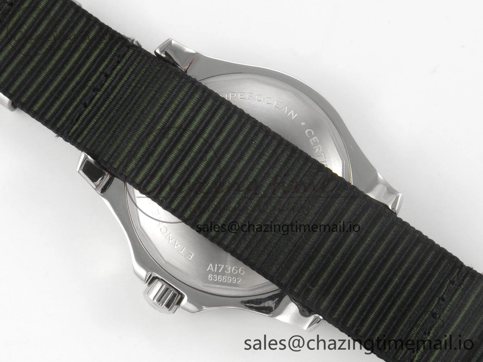 SportInspired Superocean 44mm SS TF 1:1 Best Edition Green Dial Green Bezel on Green Nylon Strap A2824 V 5398