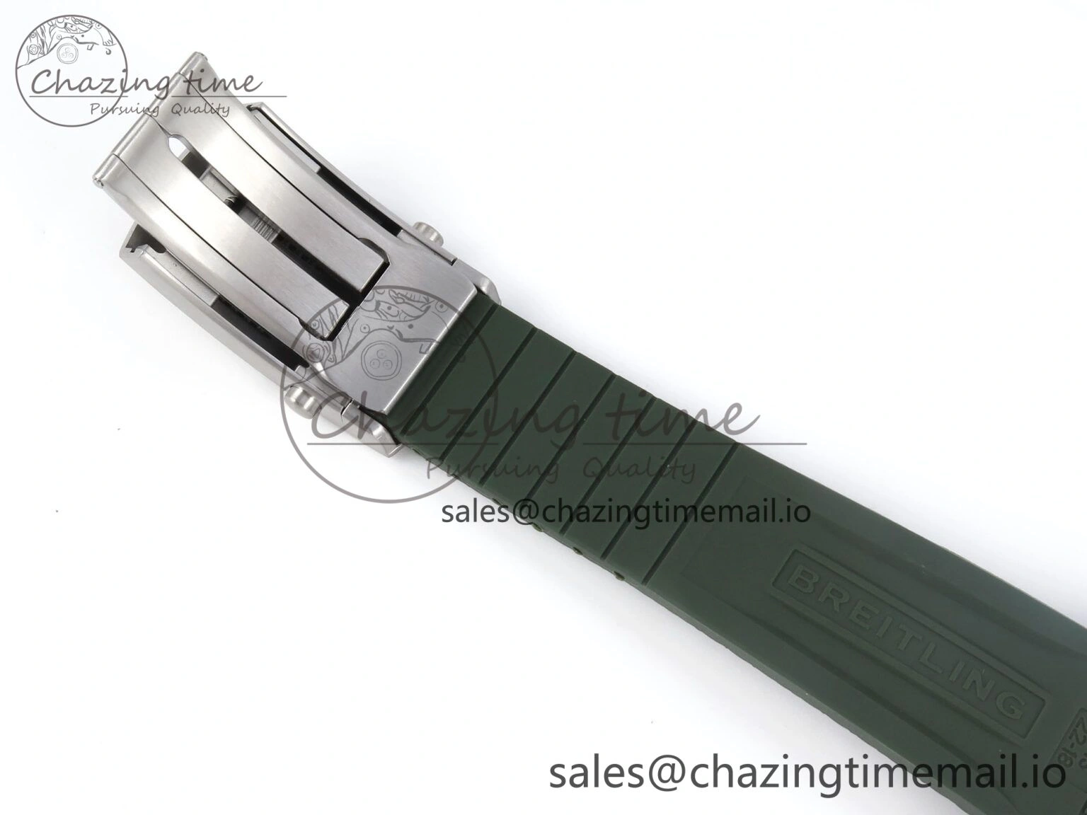Superocean 44mm SS TF 1:1 Best Edition Green Dial Green Bezel on Green Rubber Strap A GoodFit 5413