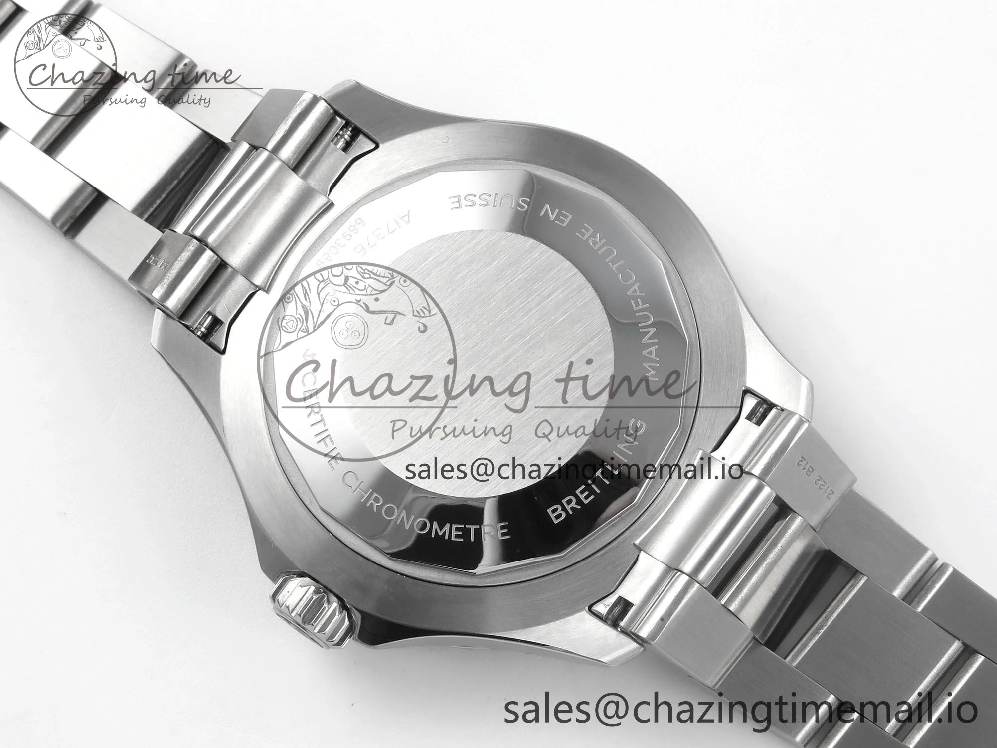 Snug Superocean 44mm SS TF 1:1 Best Edition Light Blue Dial on SS Bracelet A 5427