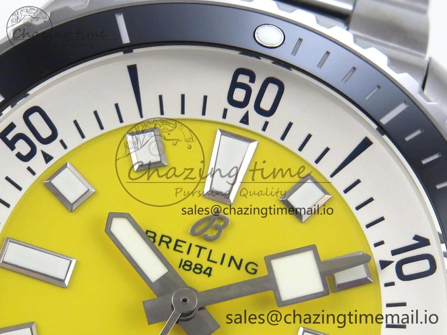 Seasonal Superocean 44mm SS TF 1:1 Best Edition Yellow Dial on SS Bracelet A 5426