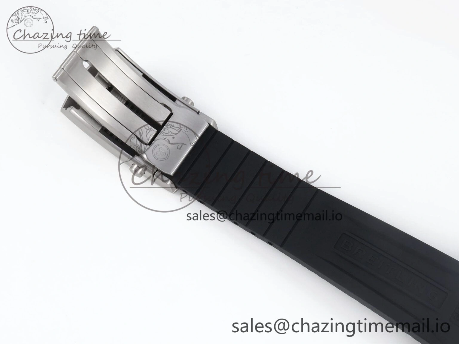 Superocean 44mm SS RG TF 1:1 Best Edition Black Dial Black Bezel on Black Rubber Strap A Minimalist 5420