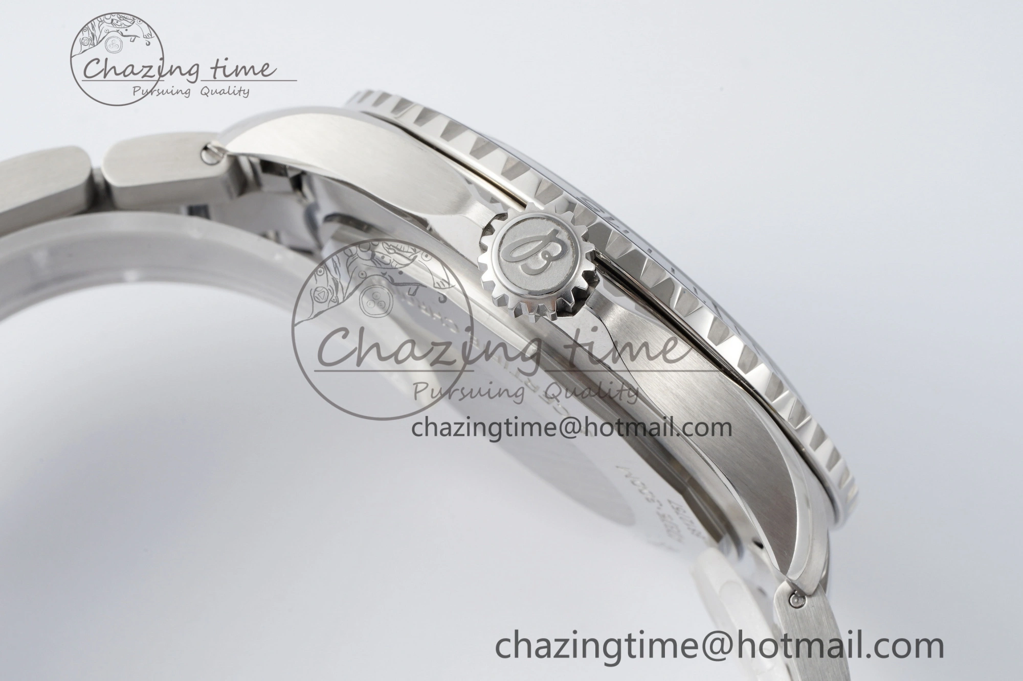 HighQuality Superocean 44mm TF 1:1 Best Edition Black White Dial Black Bezel on SS Bracelet A 5520
