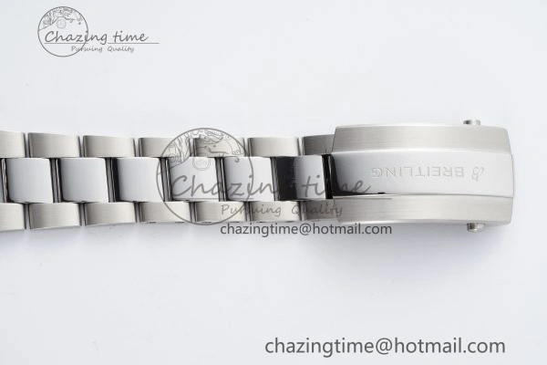 HighQuality Superocean 44mm TF 1:1 Best Edition Black White Dial Black Bezel on SS Bracelet A 5520
