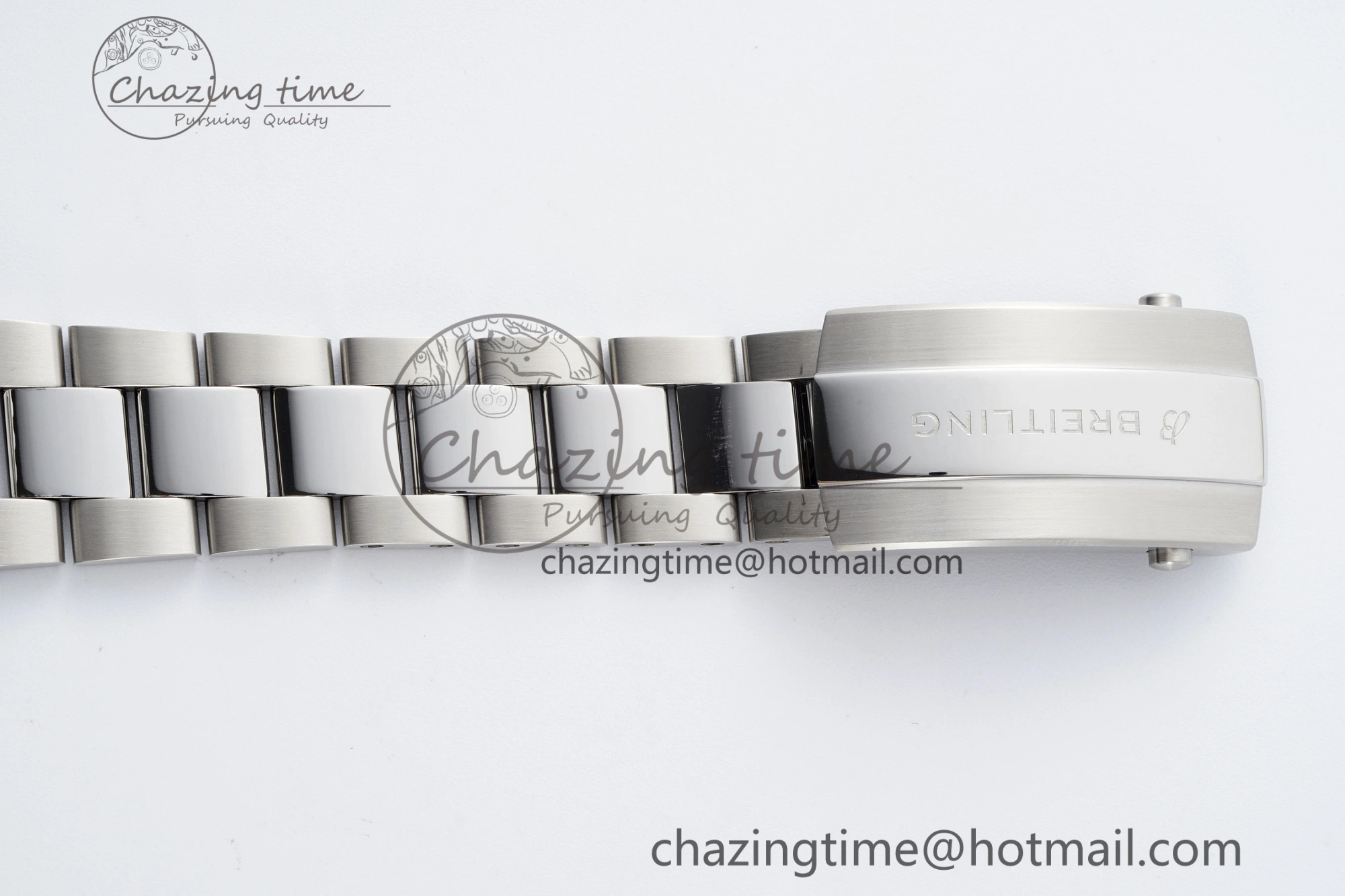 HighQuality Superocean 44mm TF 1:1 Best Edition Black White Dial Black Bezel on SS Bracelet A 5520