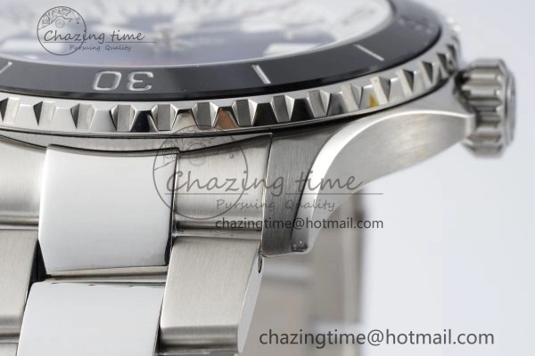 Superocean 44mm TF 1:1 Best Edition Blue White Dial Black Bezel on SS Bracelet A MoistureWicking 5541