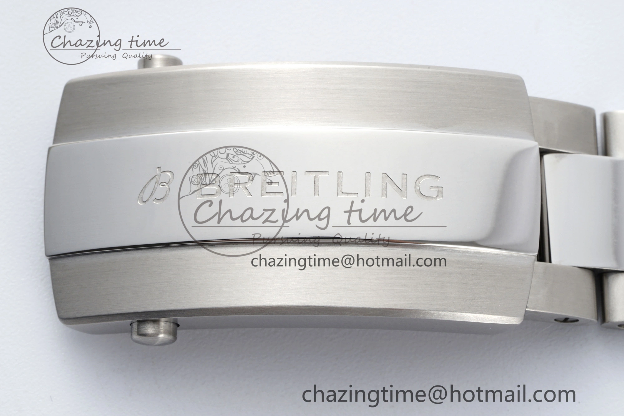 Breathable Superocean 44mm TF 1:1 Best Edition Blue White Dial Blue Bezel on SS Bracelet A 5522