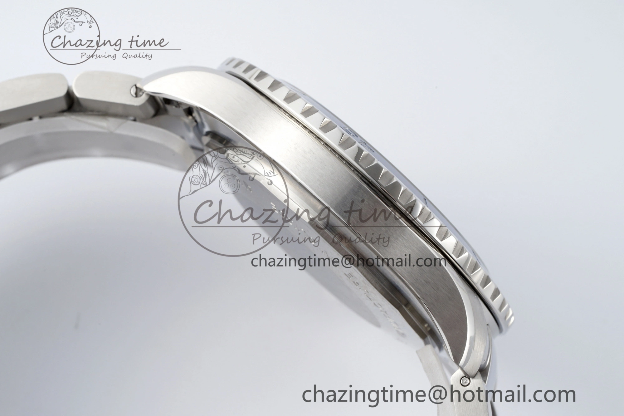 Breathable Superocean 44mm TF 1:1 Best Edition Blue White Dial Blue Bezel on SS Bracelet A 5522