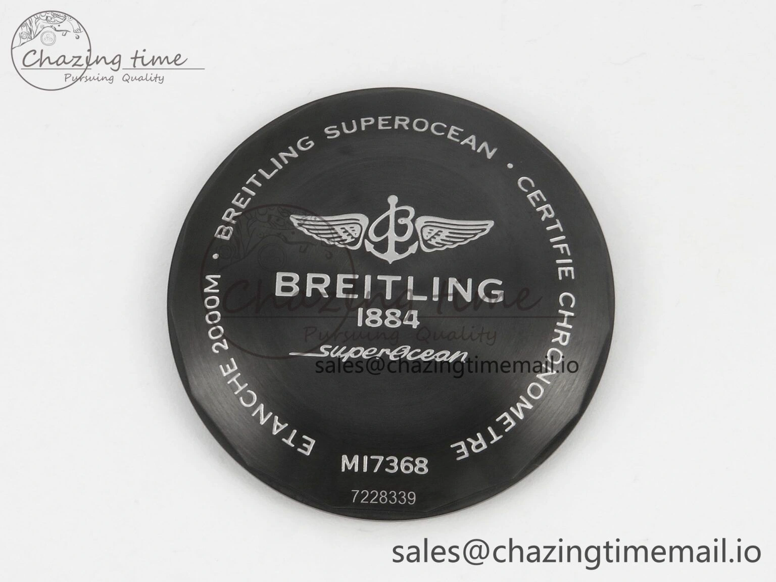 Superocean 46mm SS TF 1:1 Best Edition Blue Dial Black Bezel on Blue Rubber Strap A2824 V OnTrend 4236