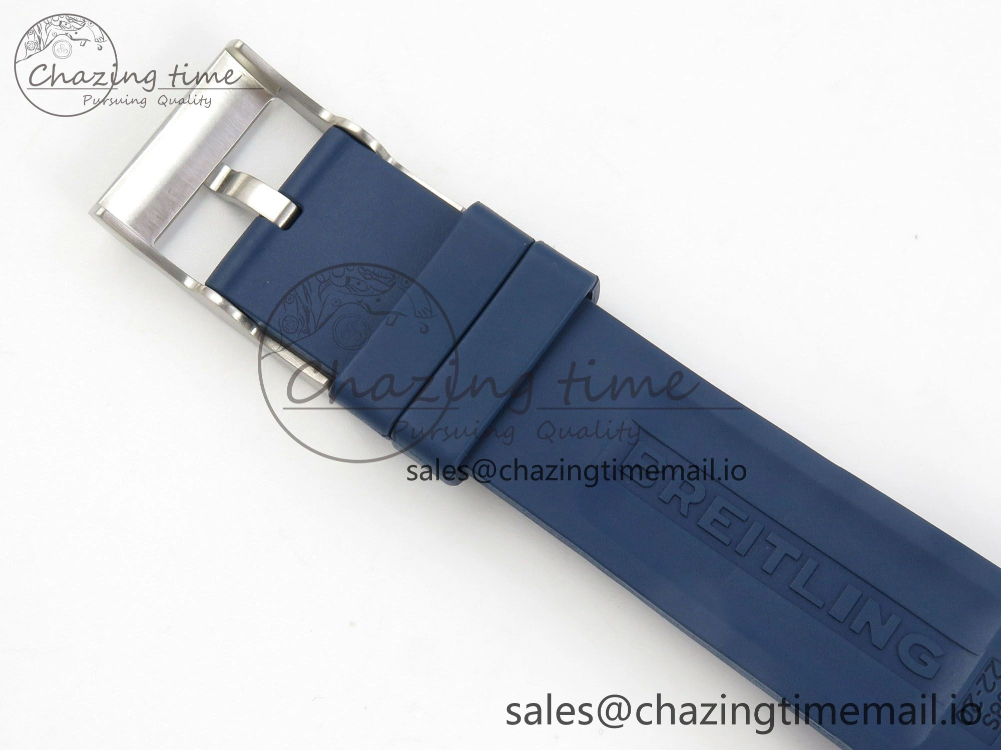 Superocean 46mm SS TF 1:1 Best Edition White Dial Blue Bezel on Blue Rubber Strap A2824 V GoAnywhere 5395