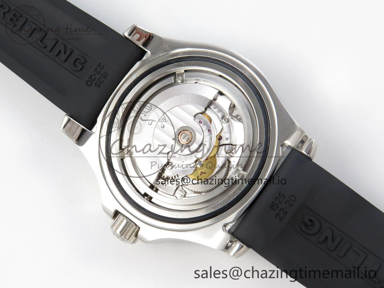Superocean 46mm SS TF 1:1 Best Edition Yellow Dial Black Bezel on Black Rubber Strap A2824 V FlexibleFit 5392