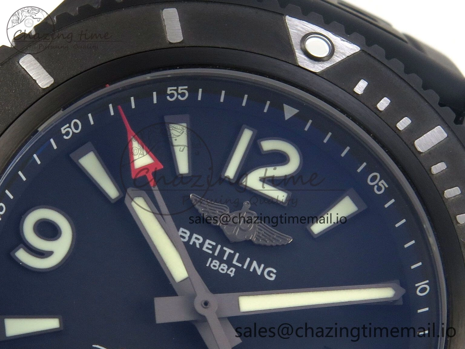 Superocean 46mm TF 1:1 Best Edition Black Dial Black Bezel on Black Rubber Strap A2824 V DailyWear 5387