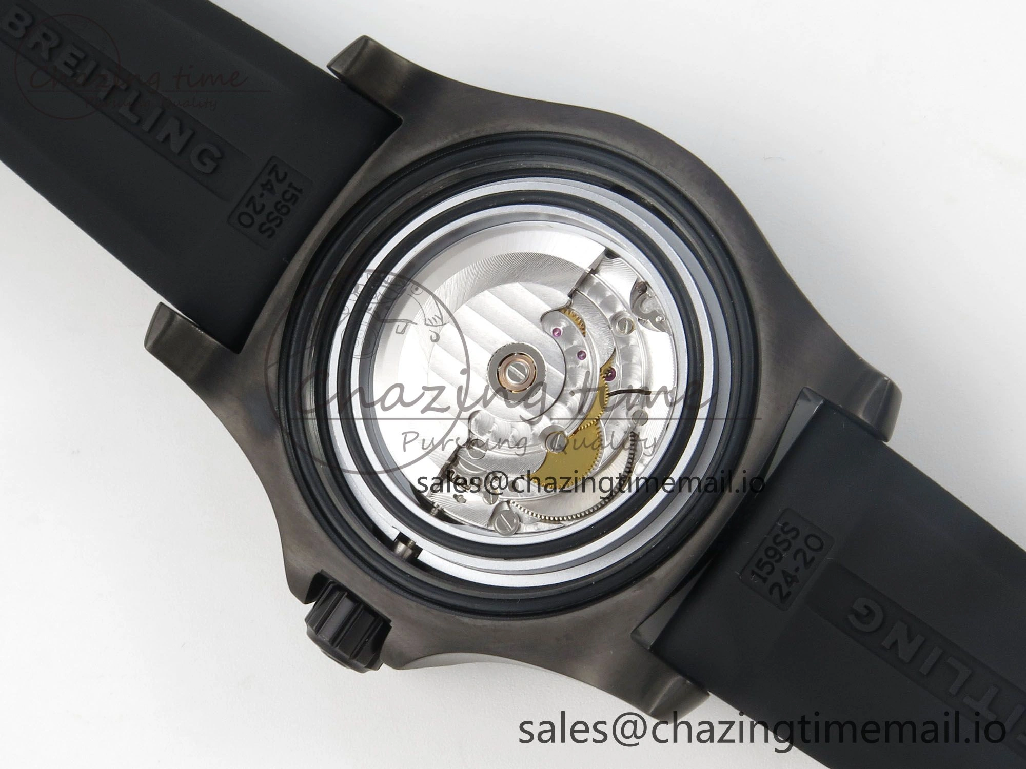 Superocean 46mm TF 1:1 Best Edition Black Dial Black Bezel on Black Rubber Strap A2824 V DailyWear 5387
