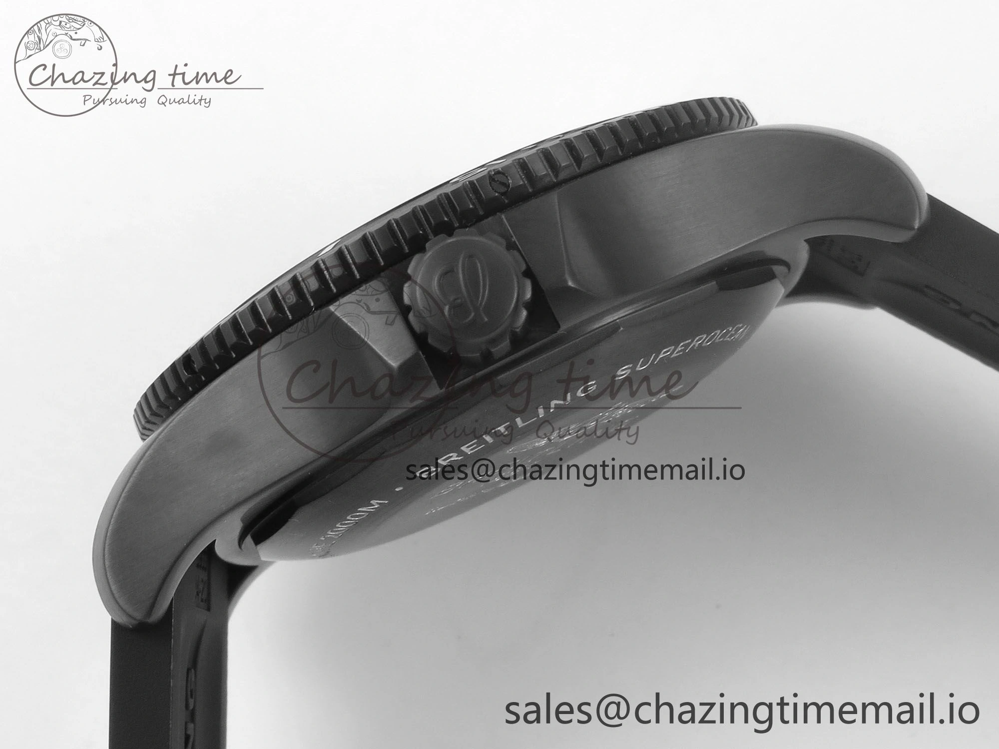 Superocean 46mm TF 1:1 Best Edition Yellow Dial Black Bezel on Black Rubber Strap A2824 V ModernLook 5386
