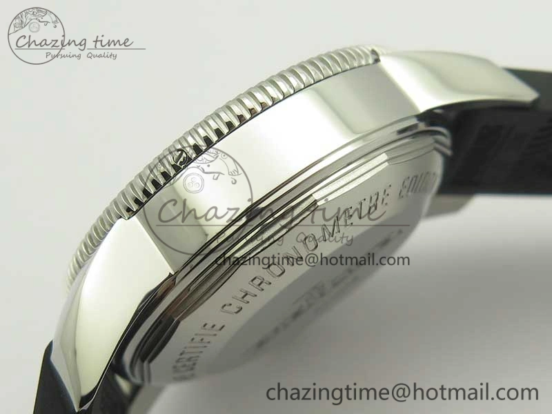 Seasonal Superocean Heritage ii Chrono 46 SS OMF 1:1 Best Edition Black Bezel White Dial on Black Rubber Strap A 5630