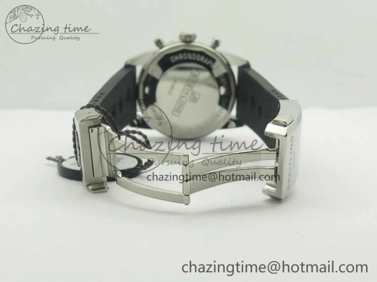 Seasonal Superocean Heritage ii Chrono 46 SS OMF 1:1 Best Edition Black Bezel White Dial on Black Rubber Strap A 5630