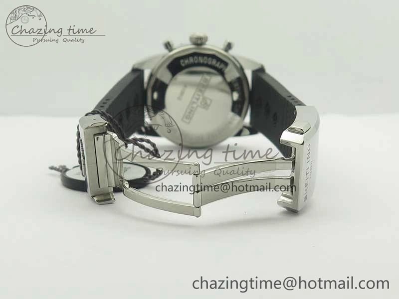 Seasonal Superocean Heritage ii Chrono 46 SS OMF 1:1 Best Edition Black Bezel White Dial on Black Rubber Strap A 5630