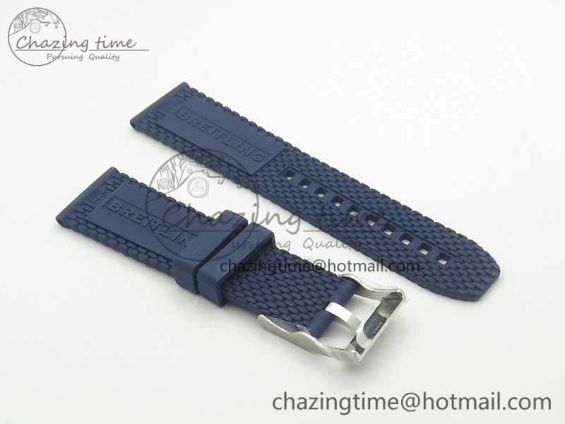 Superocean Heritage ii Chrono 46 SS OMF 1:1 Best Edition Blue Bezel White Dial on Blue Rubber Strap A Unisex 5626