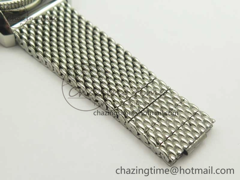 UrbanStyle Superocean Héritage II 42 SS GF 1:1 Best Edition Black Ceramic White Dial on SS Mesh Bracelet MIYOTA 5628