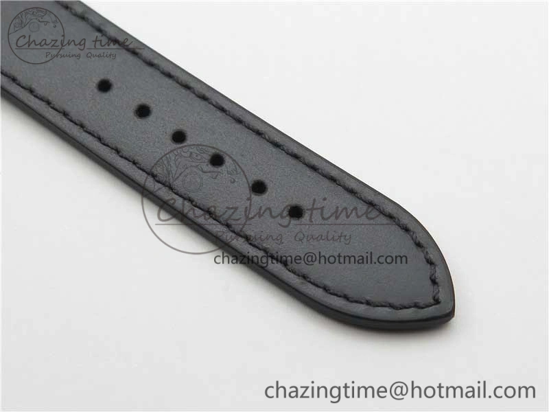 Elegant Tangente Automatic 38mm SS MKS 1:1 Best Edition White Dial Roman Markers on Black Leather Strap A23J 7693