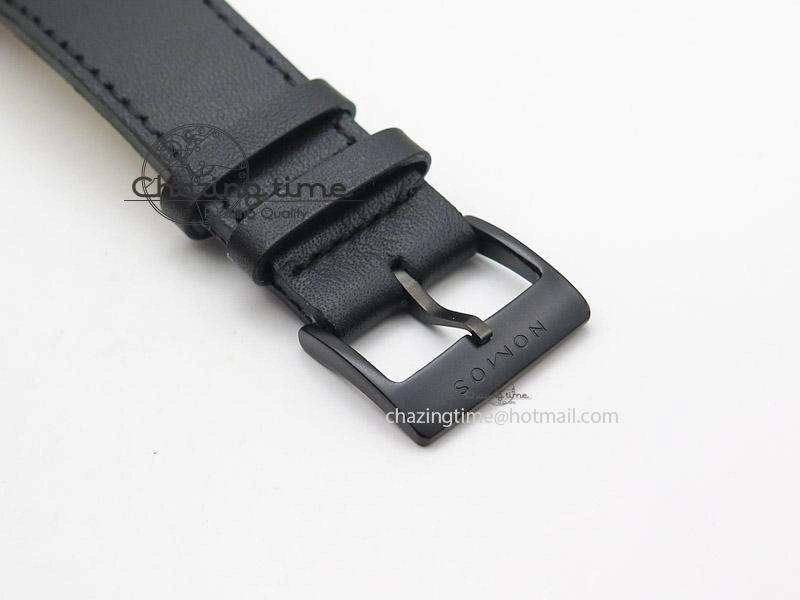 Tangente DLC Case White Dial On Black Leather Strap A Efficient 7659