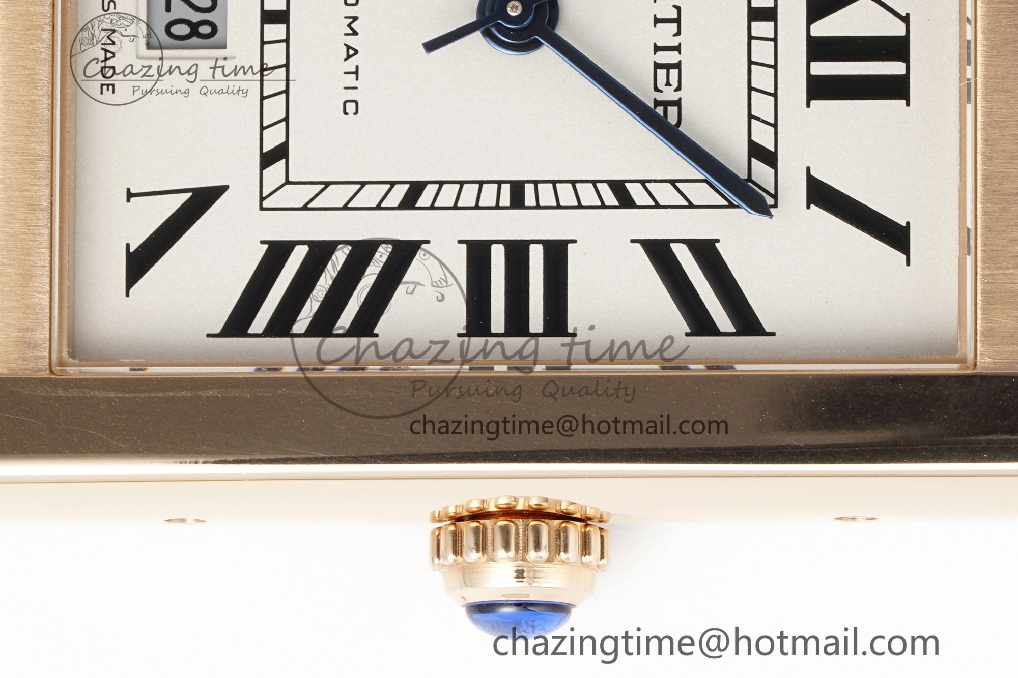 OdorResistant Tank 41 RG APSF 1:1 Best Edition White Dial on Brown Leather Strap MIYOTA 6051