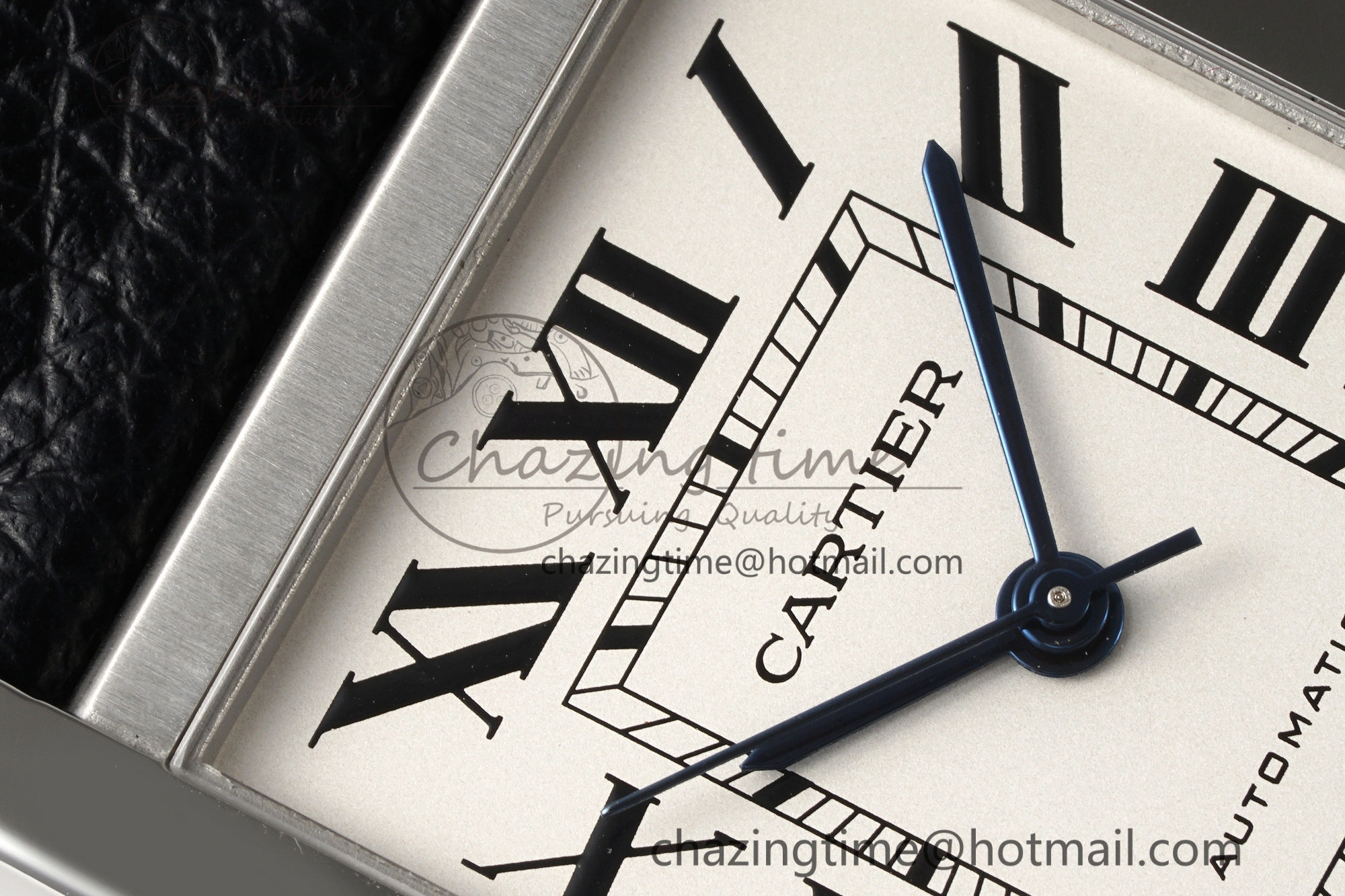 Tank 41 SS APSF 1:1 Best Edition White Dial on Black Leather Strap MIYOTA Modern 6052