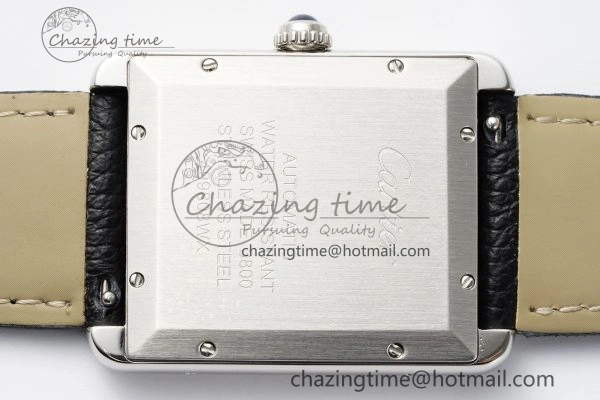 Tank 41 SS APSF 1:1 Best Edition White Dial on Black Leather Strap MIYOTA Modern 6052