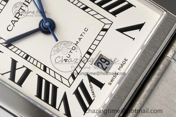 Durable Tank 41 SS APSF 1:1 Best Edition White Dial on SS Bracelet MIYOTA 6050